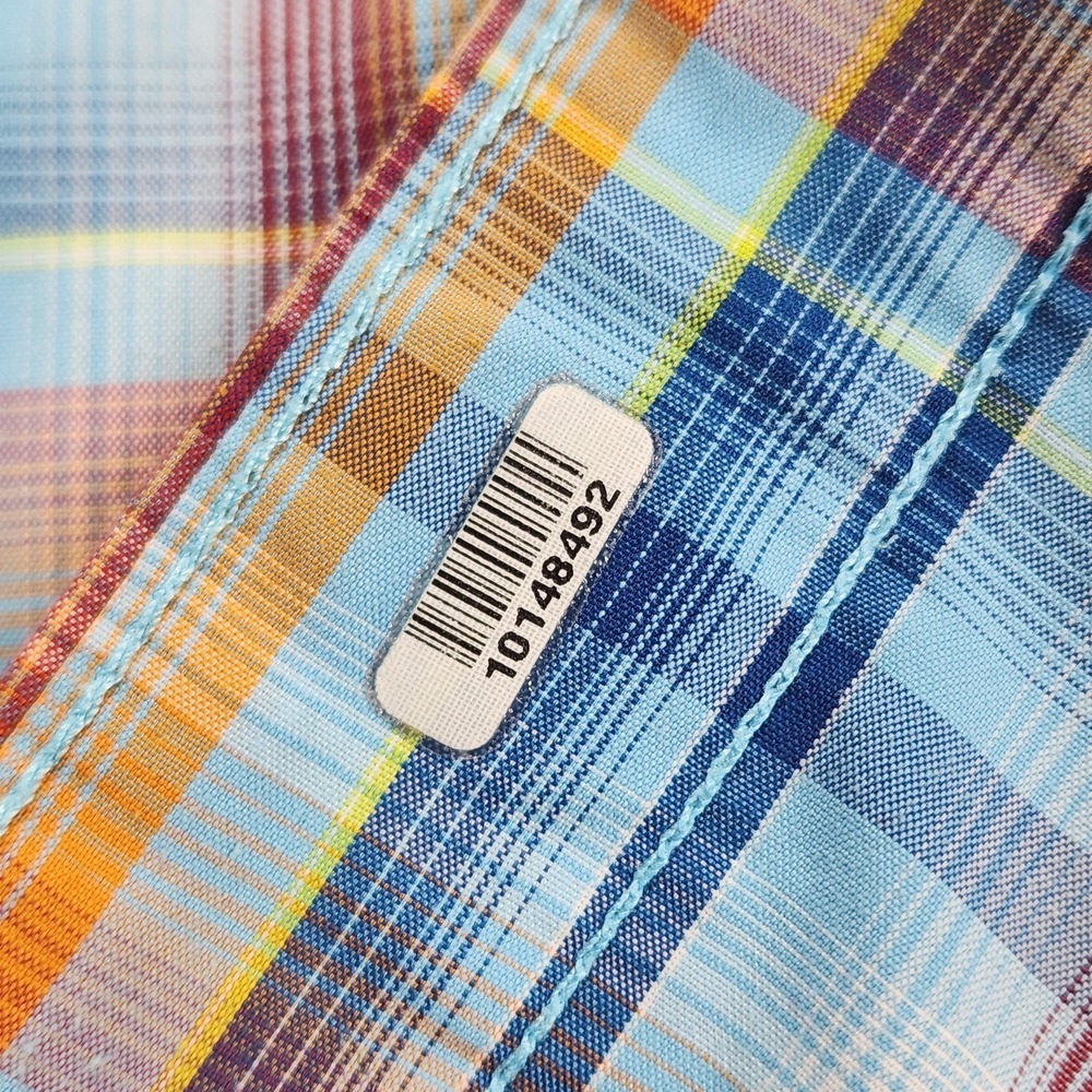 Marmot Shirt Mens XL Multicolor Plaid Short Sleeve Button Up Lightweight Casual - Picture 7 of 14
